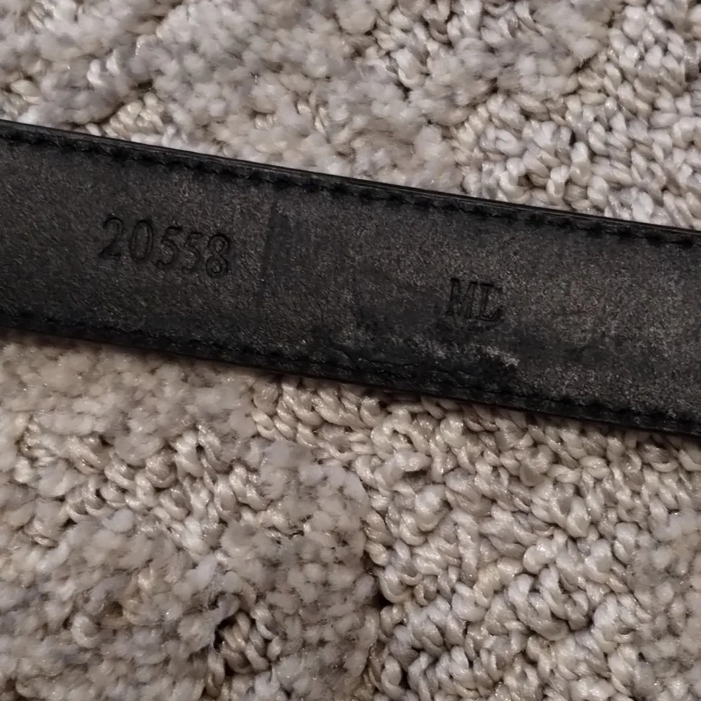 Adjustable Black & Silver Loop Hook Belt Size M/L